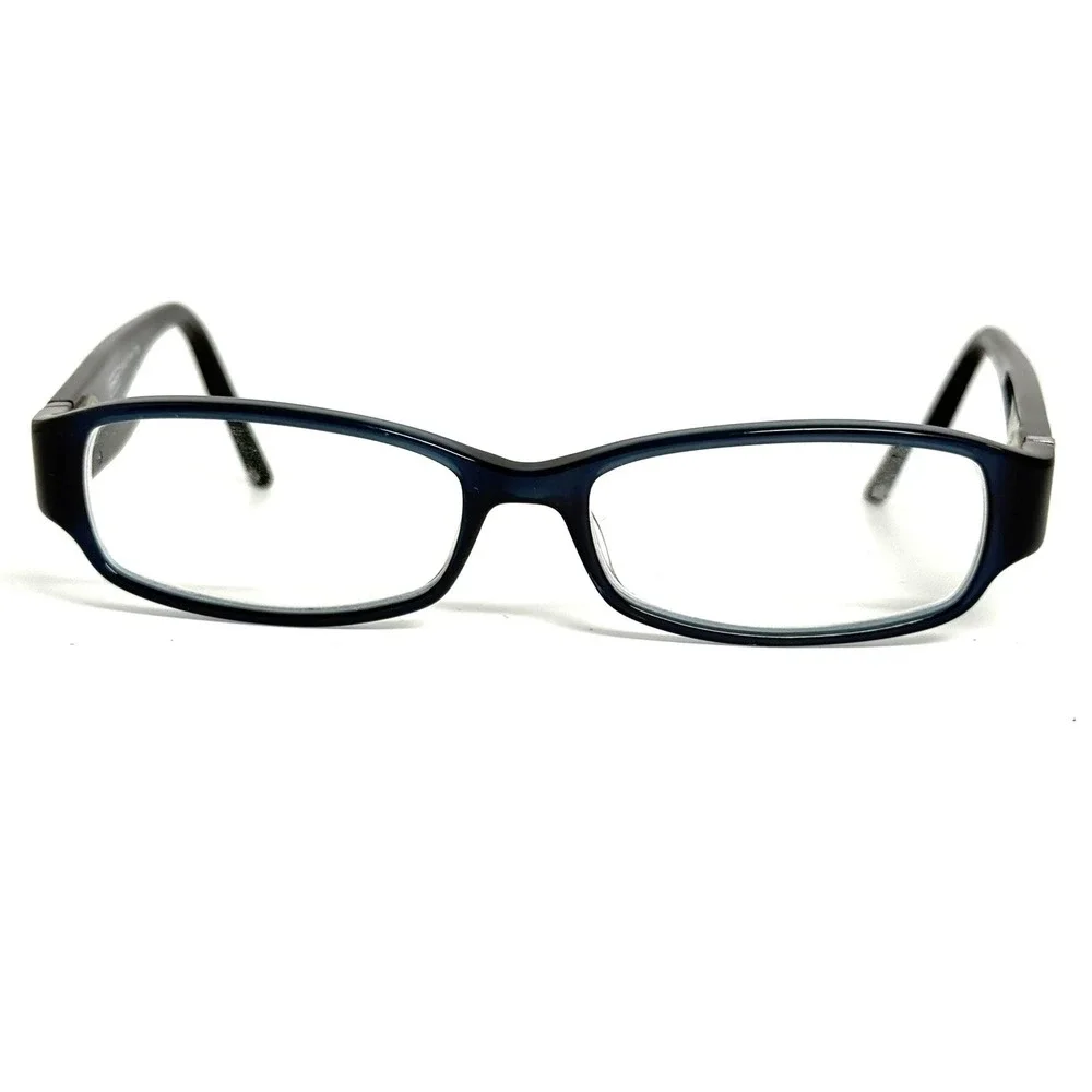 Coach Bernice 944 Teal Signature C Pattern Rectangular Eyeglass Frames 135